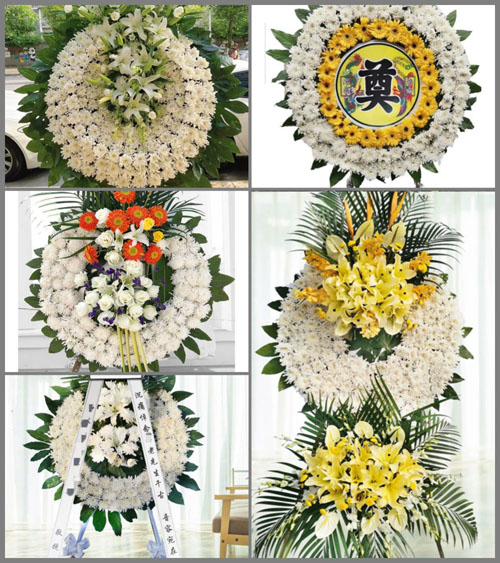 浙江省温州苍南县龙港镇鉴后西村花圈速递